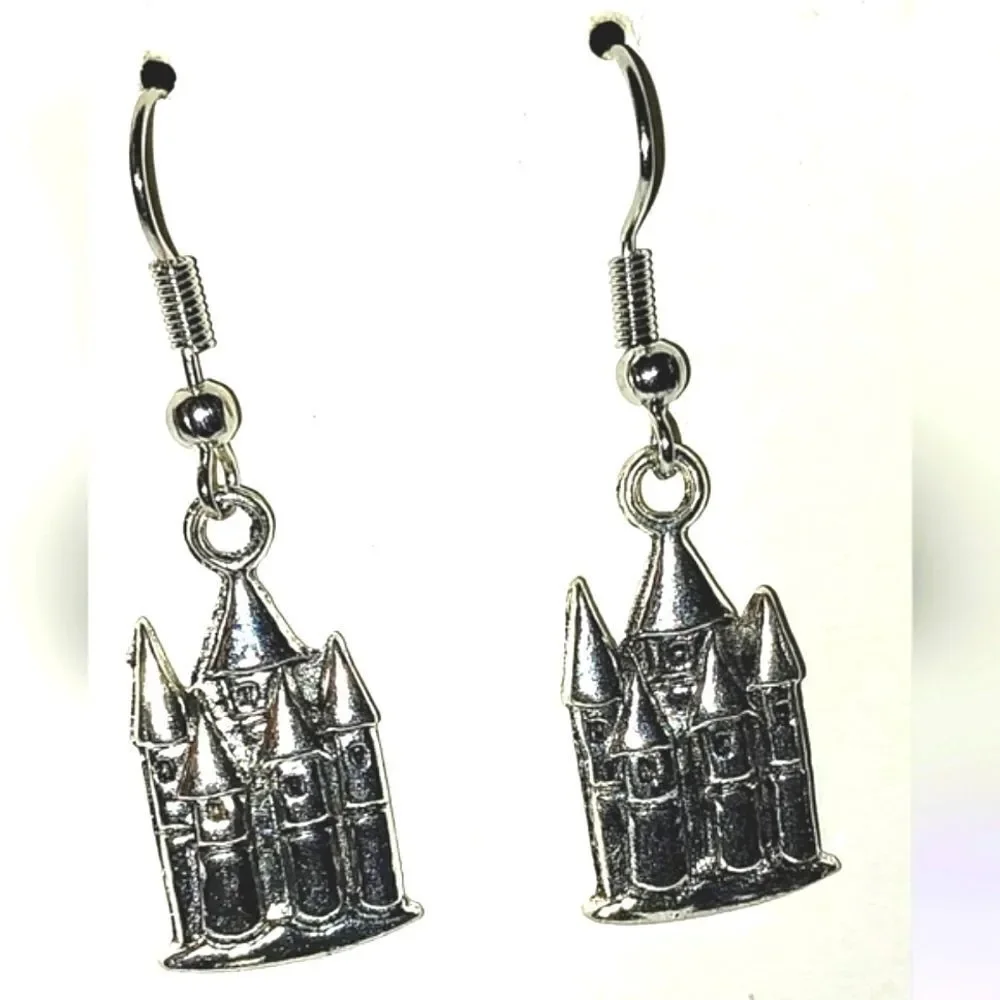 Vintage Castle Super Cute Retro Earrings